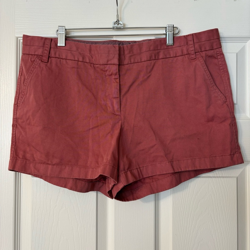 J. Crew Chino Shorts Women’s Rose Size 16